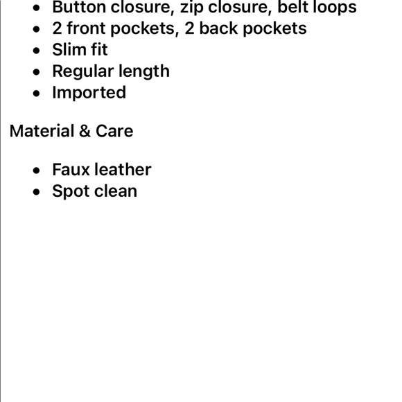 Free People Long and Lean Vegan Leather Pants - Picture 3 of 3